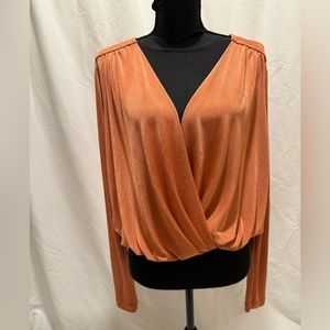 Free people, ginger spice colored bodysuit